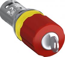 ABB CE3K1-10R-01 Not-Halt-Taster 30mm rot, Schlüsselentriegelung, 1 Öffner
