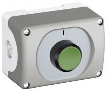 ABB MEP1-1001 Gehäusekombi.1-fach grün, Beschrift:I, 1 Taste flach, tastend CombiLine-Modular 2.Generation