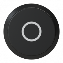 ABB MP3-7036 Drucktaster schwarz "0", hoch, tastend, Frontring:, Kunststoff schwarz