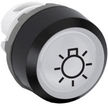 ABB MP2-7120 Drucktaster Symbol "Leuchte", weiß, flach-verrastend, Frontring