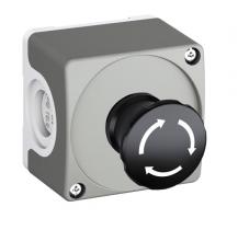 ABB CEP1-1001 Gehäuse Maschinen-Stop-Taster, 40mm Maschinen-Stop Taster Drehentriegelung, Kontakte: 1 Schliesser + 1 Öffner