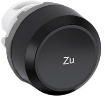 ABB MP1-7092 Drucktaster, schwarz, bedruckt, flach-tastend, Frontring schwarz Kunststoff, Text: ZU, nicht beleuchtbar