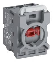 ABB M3SSC7-30B Wahlschalter 3 Positionen schwarz, tastend, Rückstellung von A nach B Frontring Metall verchromt, nicht beleuchtbar, kurzer Drehgriff