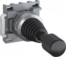 ABB MJS10-60B Joystick 2-Positionen horizontal, in C und E tastend, mit Verriegelung Chrom Metall