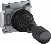 ABB MJS12-40B Joystick 4-Positionen, in allen Positionen verrastend, mit Verriegelung schwarzer Kunststoff