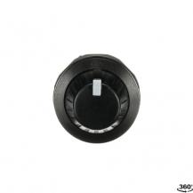 ABB MT-105B Potentiometer 5 kOhm, Frontring Kunststoff schwarz schwarzer Drehknopf mit integrierter, Positionsanzeige und weisser Markierung