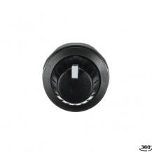 ABB MT-150B Potentiometer 50 kOhm, Frontring Kunststoff schwarz schwarzer Drehknopf mit integrierter, Positionsanzeige und weisser Markierung