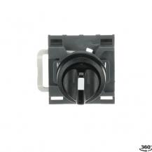 ABB M4SS1-10B Wahlschalter, schwarz, kurz, 4 Stellungen, mit Halter, Kunststoff