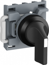 ABB M4SS2-10B Wahlschalter, schwarz, lang, 4 Stellungen, mit Halter, Kunststoff