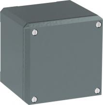 ABB 080SP1SF Metallgehäuse, 1 Befehlsstelle, grau, Aluminium, IP66, geschlossen ohne Öffnung für Kabel-Einführung, Modular Metall Reihe