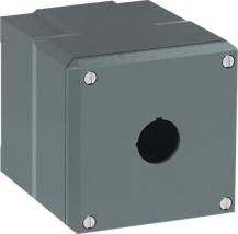 ABB 080SP1MSFE Metallgehäuse, 1 Befehlsstelle, grau, Aluminium, IP66 ohne Öffnung für Kabel-Einführung, Modular Metall Reihe