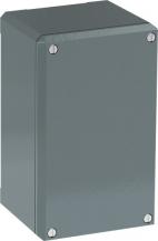 ABB 080SP2SFC Metallgehäuse, 2 Befehlsstellen, grau, Aluminium, IP66, geschlossen mit Öffnung für Kabel-Einführung, Modular Metall Reihe