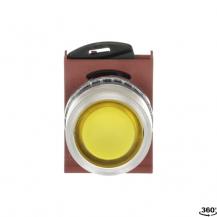 ABB P9MPLGGD Drucktaster flach gelb, Metall, tastend, beleuchtbar Taster-Vorsatz, Kontakthalter, und Kontermutter