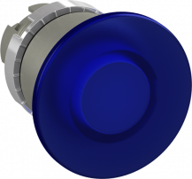 ABB P9MEM4LL Pilztaster 40mm blau, Metall, tastend, beleuchtbar, Taster Kontakthalter und Kontermutter