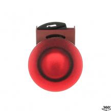 ABB P9MET4RL1 Pilztaster 40mm rot, Metall, verrastend, beleuchtbar Taster-Vorsatz, Kontakthalter und Kontermutter