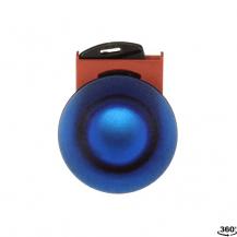 ABB P9MET4LL1 Pilztaster 40mm blau, Metall, verrastend, beleuchtbar Taster-Vorsatz, Kontakthalter und Kontermutter