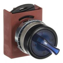 ABB P9MSLZ5L Wahlschalter 3-Positionen, blau beleuchtet