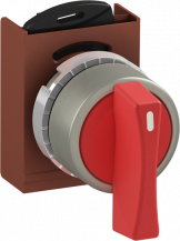 ABB P9MSVZ0R Wahlschalter, rot, langer Griff, Metall-Reihe