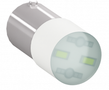 ABB BA9S6LEDB LED-Lampe weiß 6V AC/DC BA9s, für Lampenblöcke P9PDNxx + P9PDTxx Modular Metall Reihe