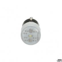 ABB BA9S12LEDB LED-Lampe weiß 12V AC/DC BA9s, für Lampenblöcke P9PDNxx + P9PDTxx Modular Metall Reihe