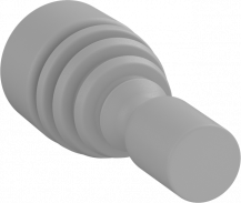 ABB P9ARSGMN Manschette Joystick Zubehör, Manschette in Silikon/grau, für tastende Joysticks Modular Metall Reihe
