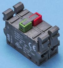 ABB MCB-11 Doppelkontaktblock 1 Schließer + 1 Öffner, für Fronteinbau CombiLine-Modular, 2. Generation