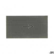 ABB MA6-1034 Beschrift-Schild Einlage ->, Kunststoff alufarben für CombiLine-Modular und CombiLine-Compact