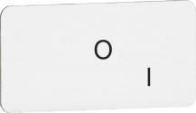 ABB MA6-1070 Beschriftungsschild 2 Pos O I, Kunststoff schwarz/silber für CombiLine-Modular und CombiLine-Compact
