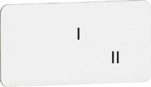 ABB MA6-1071 Beschriftungsschild 2 Pos I II, Kunststoff schwarz/silber für CombiLine-Modular und CombiLine-Compact