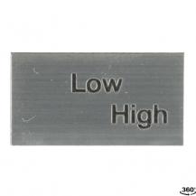 ABB MA6-1075 Beschriftungsschild, für Schalter mit 2 Schaltstellungen