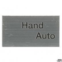 ABB MA6-1079 Beschriftungsschild 2 Positionen, "Hand Auto" Kunststoff schwarz/silber CombiLine-Modular und CombiLine-Compact