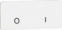 ABB MA6-1087 Beschriftungsschild 0 - " " - I, für Schalter mit 3 Positionen
