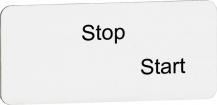 ABB MA6-1174 Texteinlage "Stop" / "Start", für Schalter mit 2 Schaltstellungen
