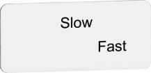ABB MA6-1176 Texteinlage "Slow" / "Fast", für Schalter mit 2 Schaltstellungen