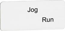 ABB MA6-1178 Texteinlage "Jog" / "Run", für Schalter mit 2 Schaltstellungen