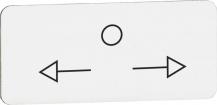 ABB MA6-1190 Texteinlage "<-" / "0" / "->", für Schalter mit 3 Schaltstellungen