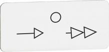 ABB MA6-1191 Texteinlage "-" / "0" / "-", für Schalter mit 3 Schaltstellungen