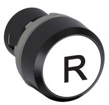 ABB KPR1-101W Rückstelltaster ohne Stössel, weiss, flach, Text:R CombiLine-Modular