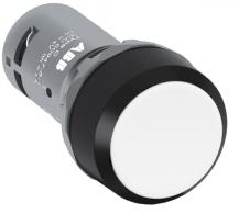 ABB CP2-10W-11 Drucktaster, rastend, flach, weiss, 1 Schließer +1 Öffner