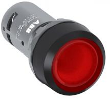ABB CP2-12R-01 Leuchtdrucktaster rot, 1 Öffner rot flach rastend LED 110-130V AC/DC, compact