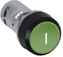 ABB CP11-10G-11 Drucktaster, flach, tastend, grün, 1 Schließer + 1 Öffner , Aufdruck " I "