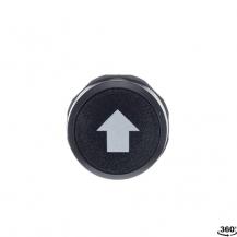 ABB CP9-1020 Drucktaster mit Pfeil, schwarz, flach, 1 Schließer + 1 Öffner