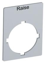 ABB Accessories Textschild "Raise", für Schalter mit 1 Schaltstellung