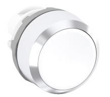ABB MP9-1237 Drucktaster weiss "I", flach-tastend, Frontring: Kunststoff verchromt, nicht beleuchtbar