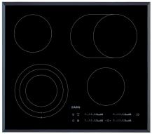 AEG TO64RA07FB 3000 Radiant Hob Glaskeramikkochfeld 60 cm autark 4 Kochzonen schwarz