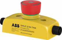 ABB Smile 12 EA Tina Not-Halt-Taster 1 x 5-polig M12 Stift- und Buchsenstecker mit dynamischem Funktionsprinzip, LED-Anzeige im Taster