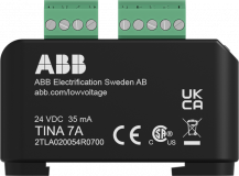 ABB Tina 7A DYNlink Adapter für die Montage auf DIN-Schienen mit abnehmbaren Anschlussklemmen für Not-Halt-Taster / externe Kontakte