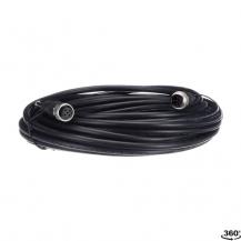 ABB M12-C1012 M12-Kabel 10 m, geschirmt gerade, 5 x 0.34 mm² und Abschirmung und M12-Stiftstecker mit Abschirmung auf Stift 3 (0 V DC)