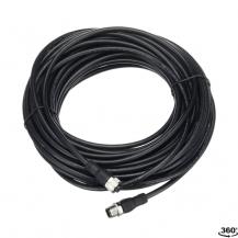 ABB M12-C1612 M12-Kabel 16 m, geschirmt gerade, 5 x 0.34 mm² und Abschirmung und M12-Stiftstecker mit Abschirmung auf Stift 3 (0 V DC)