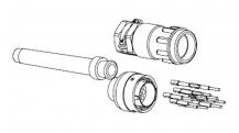 ABB JSHK1-B Cannon Stiftstecker für JSHD4 für Kabelmontage